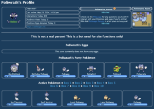 Poliwrath's user account